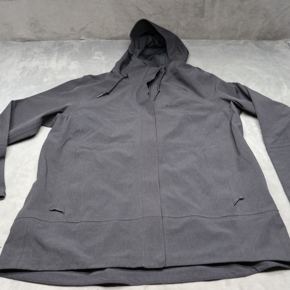 North Face Jacket Women XL Grey Apex Flex Stretch Full Zip Waterproof Gorpcore